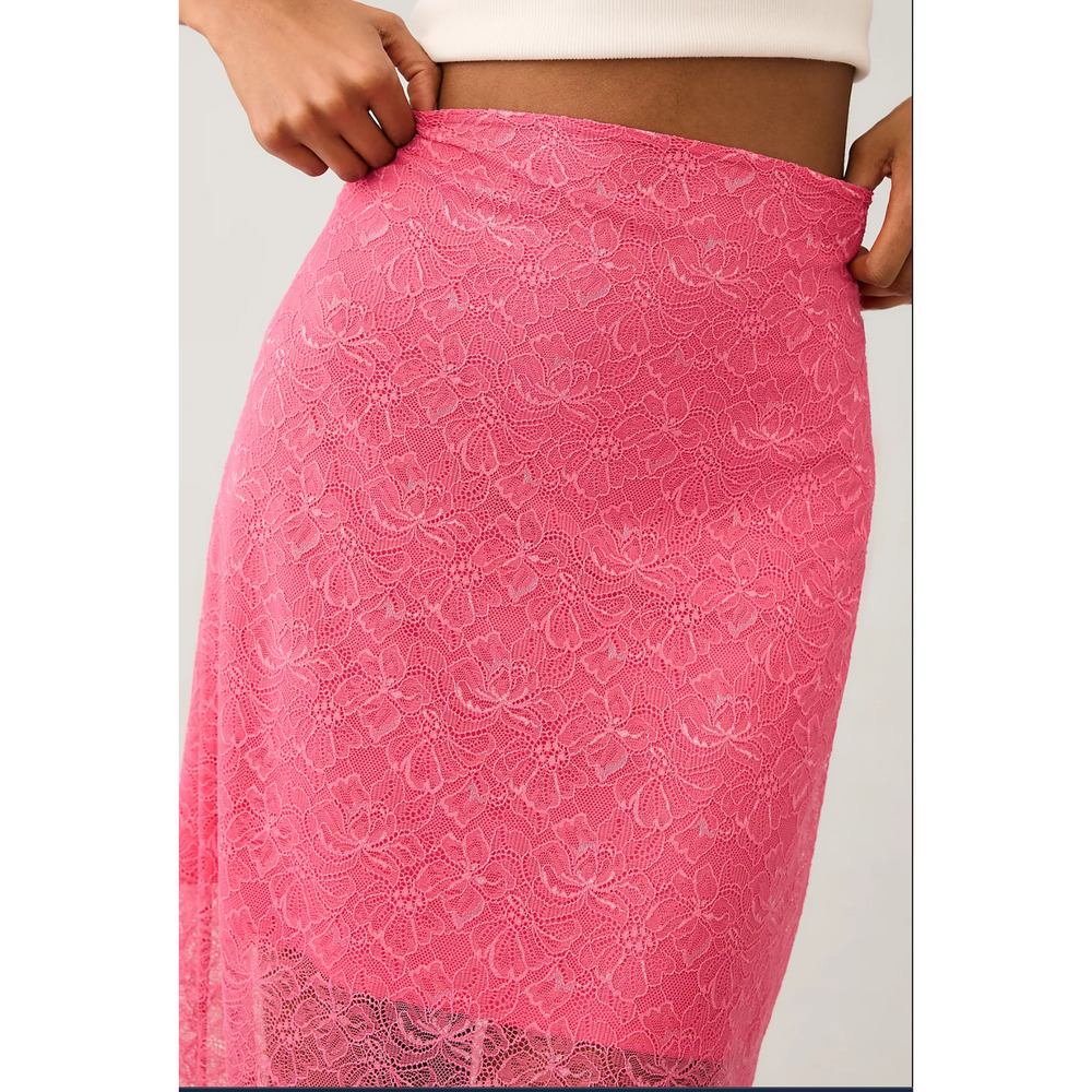 Anthropologie Sheer Lace Skirt - New Size 16 - Picture 4 of 6